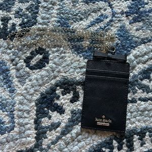 Kate Spade Black Lanyard Wallet